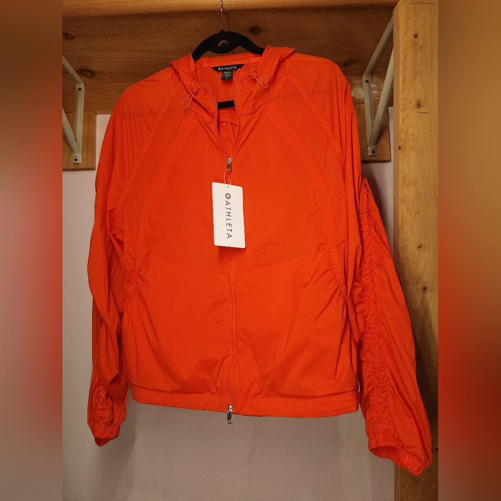 Athleta Expedition Hiking Jacket Vermillion Size S